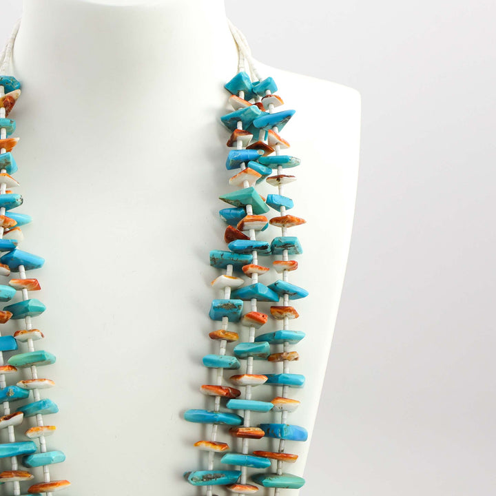 1980s Turquoise Tab Necklace