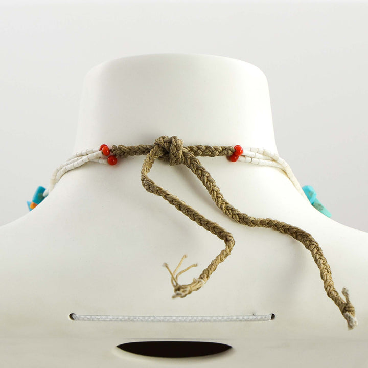 1980s Turquoise Tab Necklace