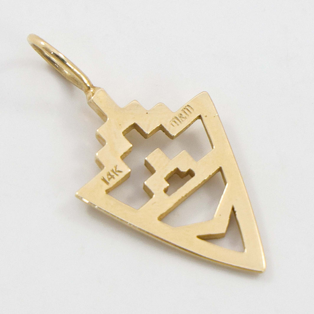 Gold Arrowhead Pendant