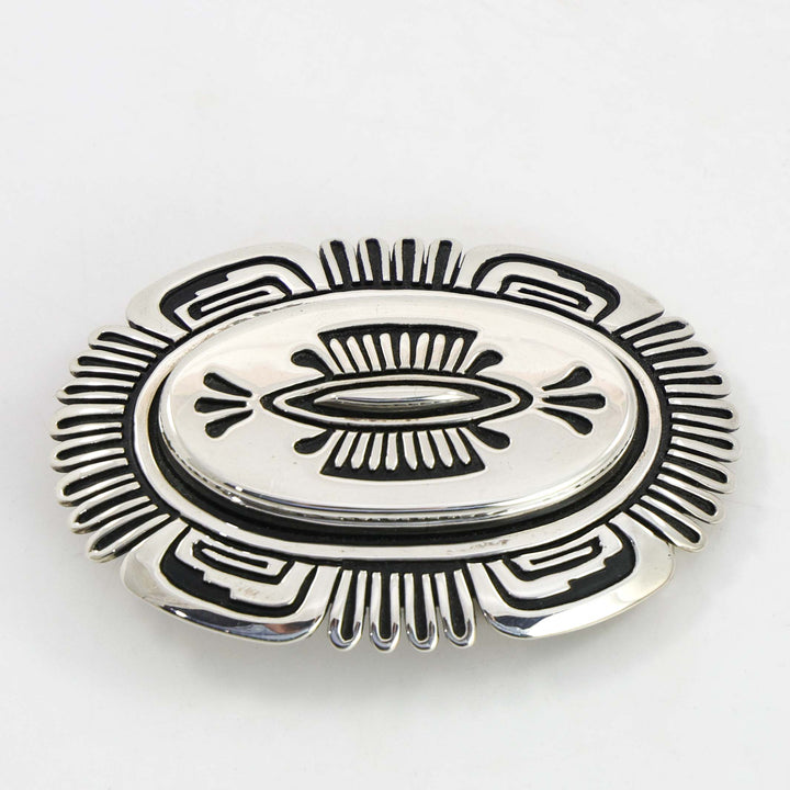 Stamped Silver Buckle
