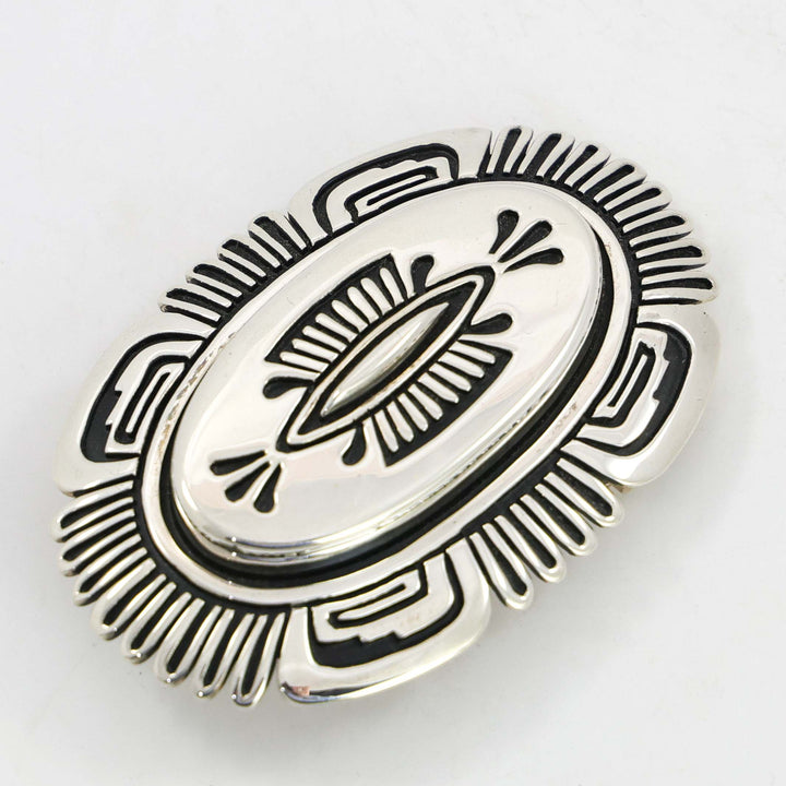 Stamped Silver Buckle