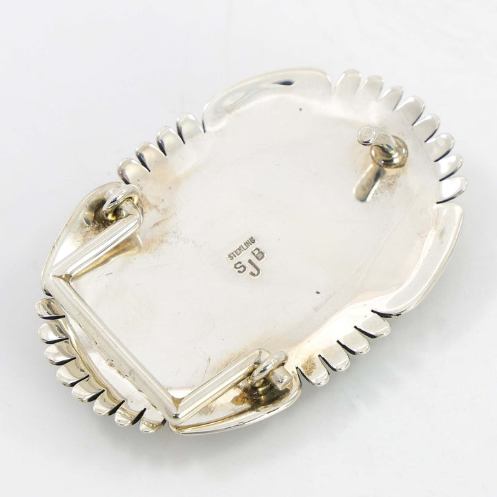 Stamped Silver Buckle