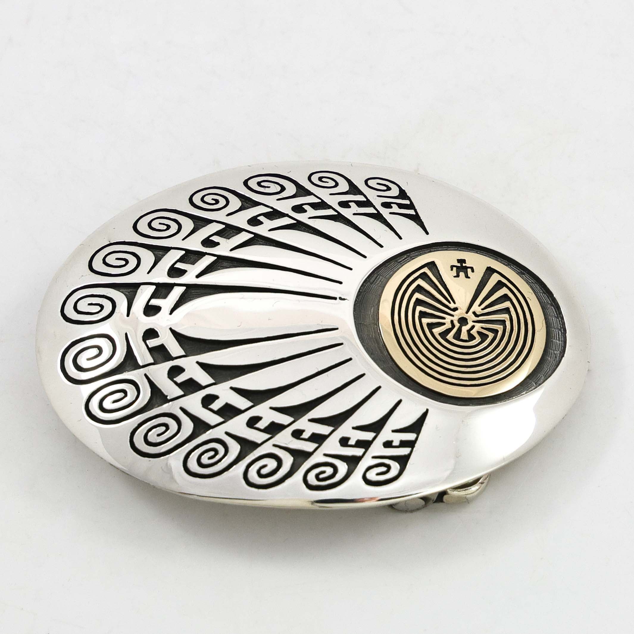 Gold on Silver Man in the Maze Ring – Garland's