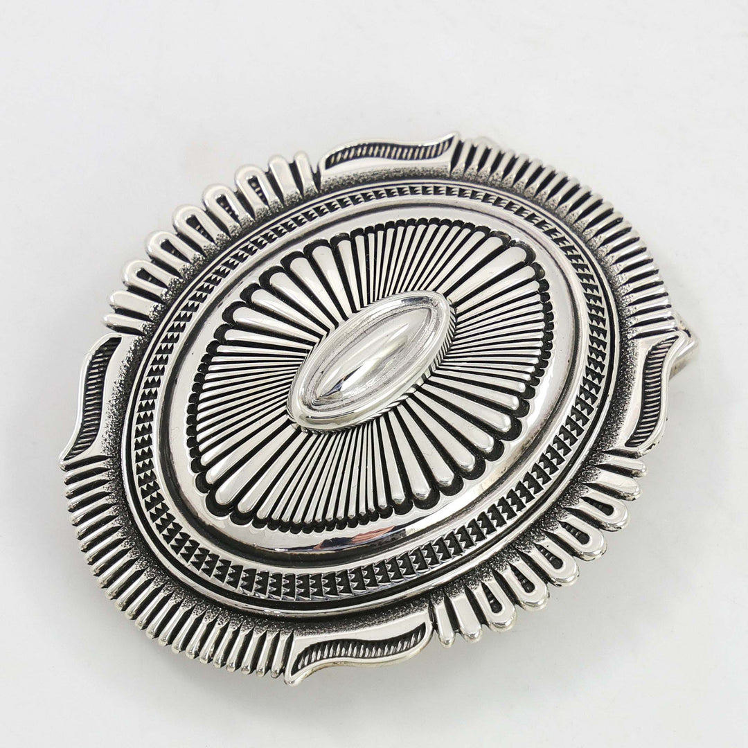 Stamped Silver Buckle