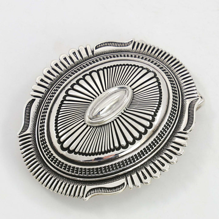 Stamped Silver Buckle