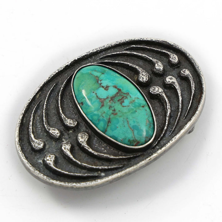 1980s Turquoise Rain Buckle