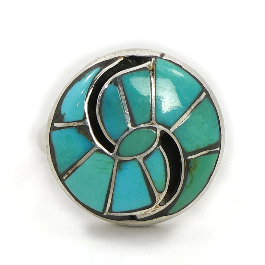 1970s Sleeping Beauty Turquoise Ring