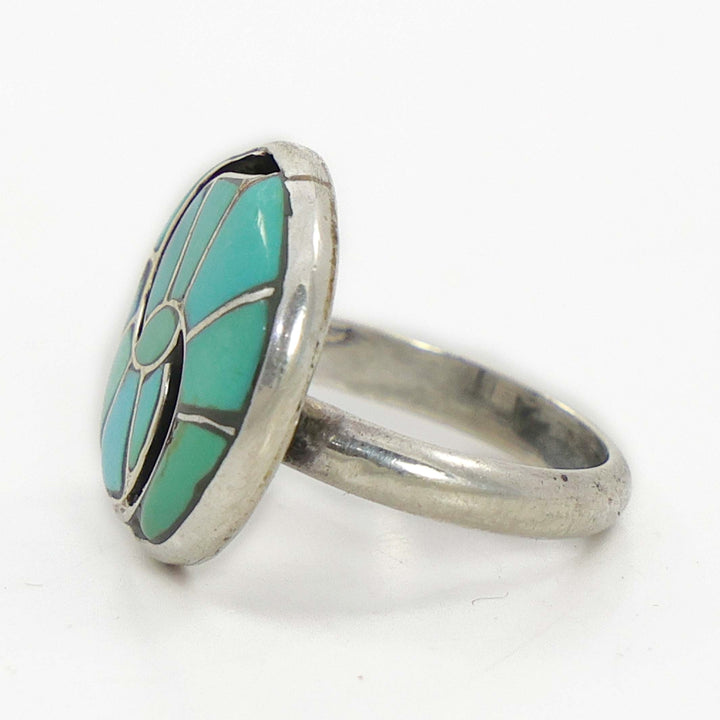 1970s Sleeping Beauty Turquoise Ring