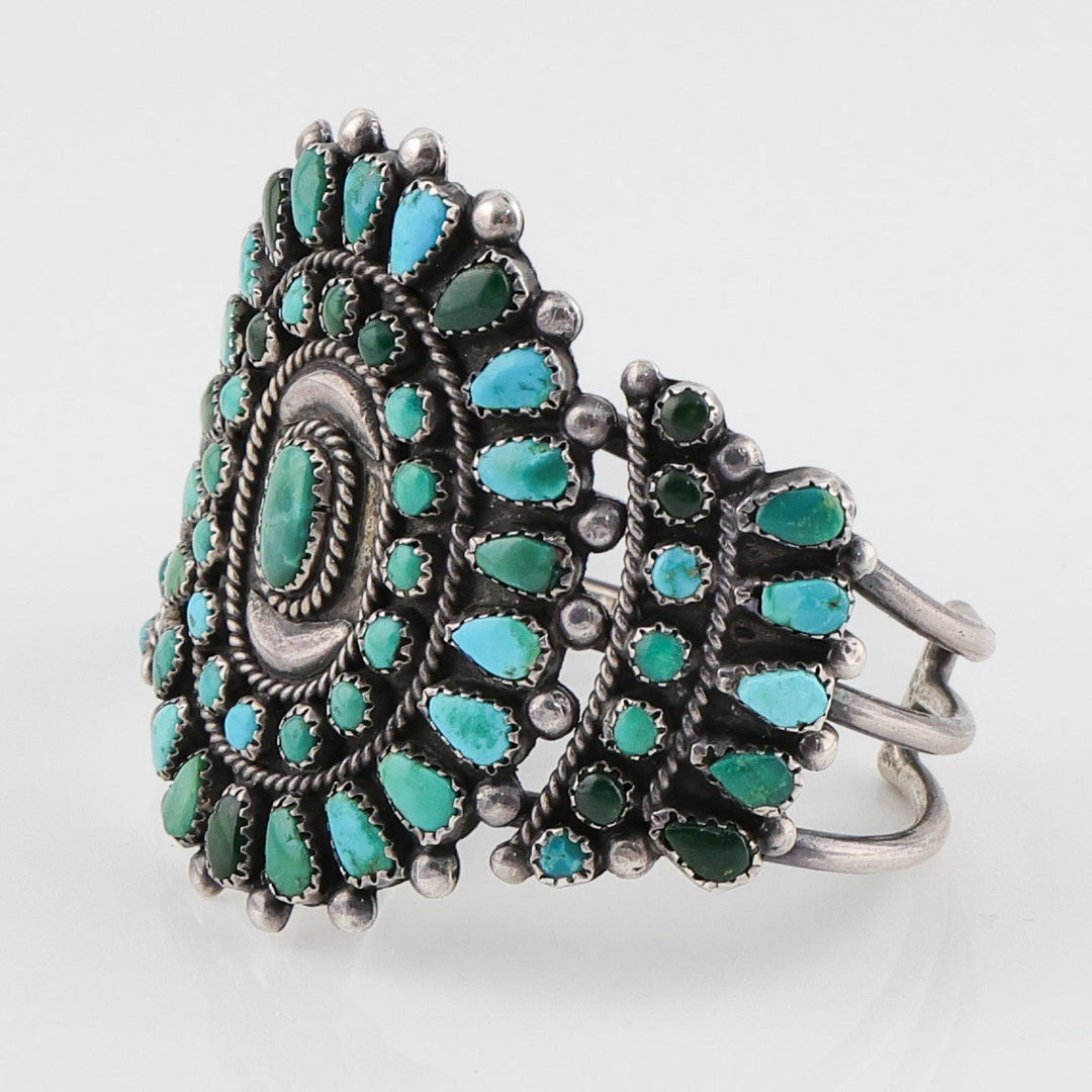 1940s Turquoise Cluster Cuff
