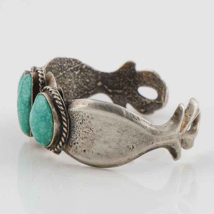 1960s Turquoise Sandcast Cuff