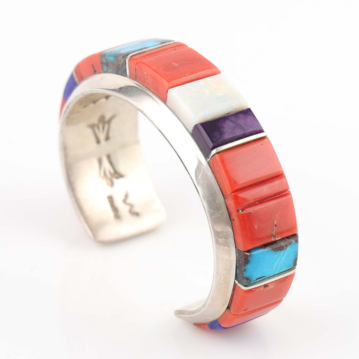 Multi-Stone Inlay Cuff