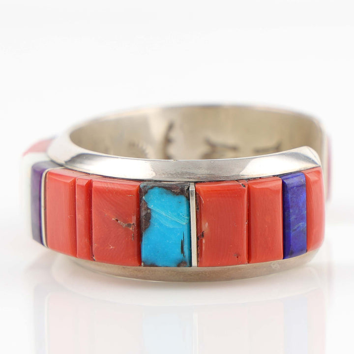 Multi-Stone Inlay Cuff