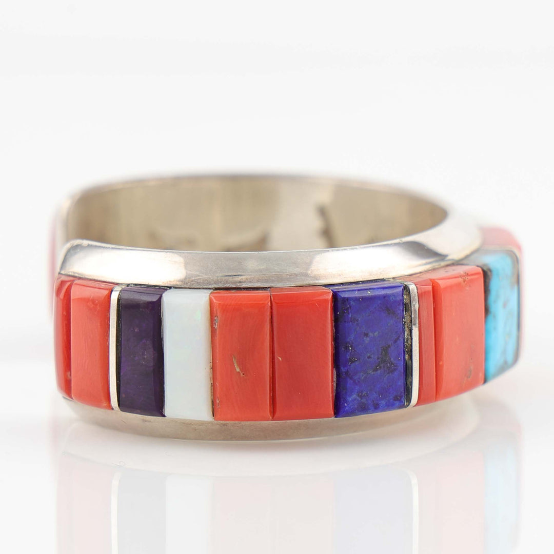 Multi-Stone Inlay Cuff