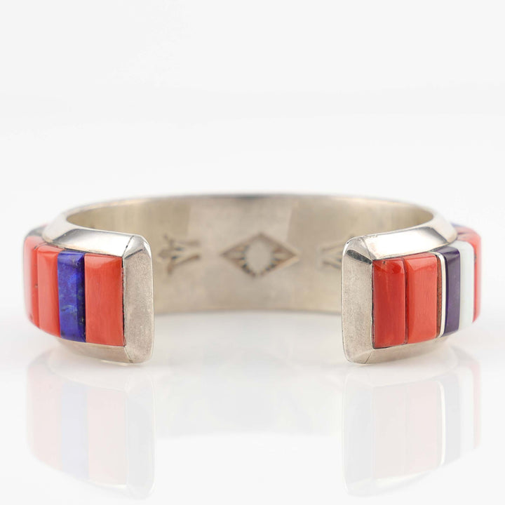 Multi-Stone Inlay Cuff