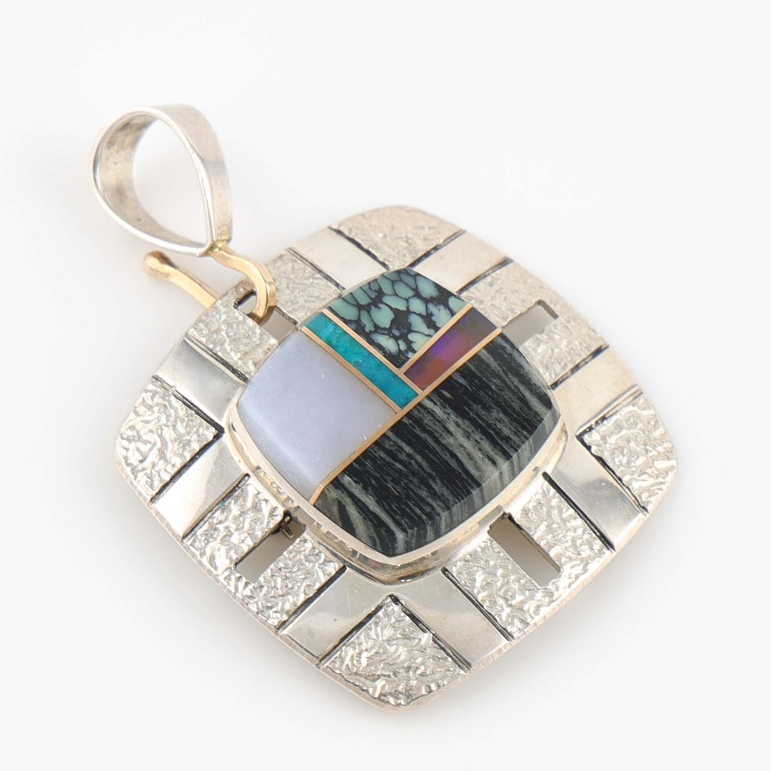 Multi-Stone Pin and Pendant