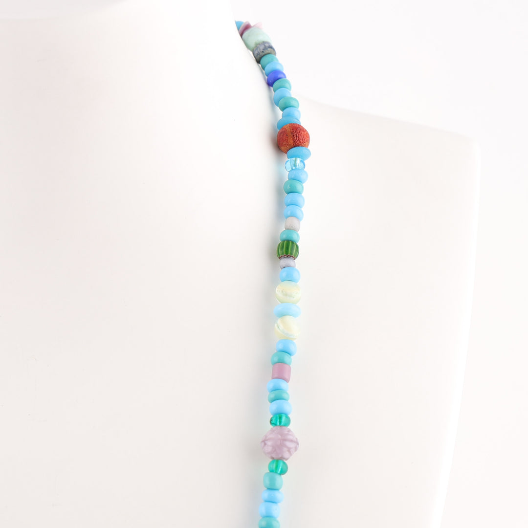 Trade Bead Heart Necklace