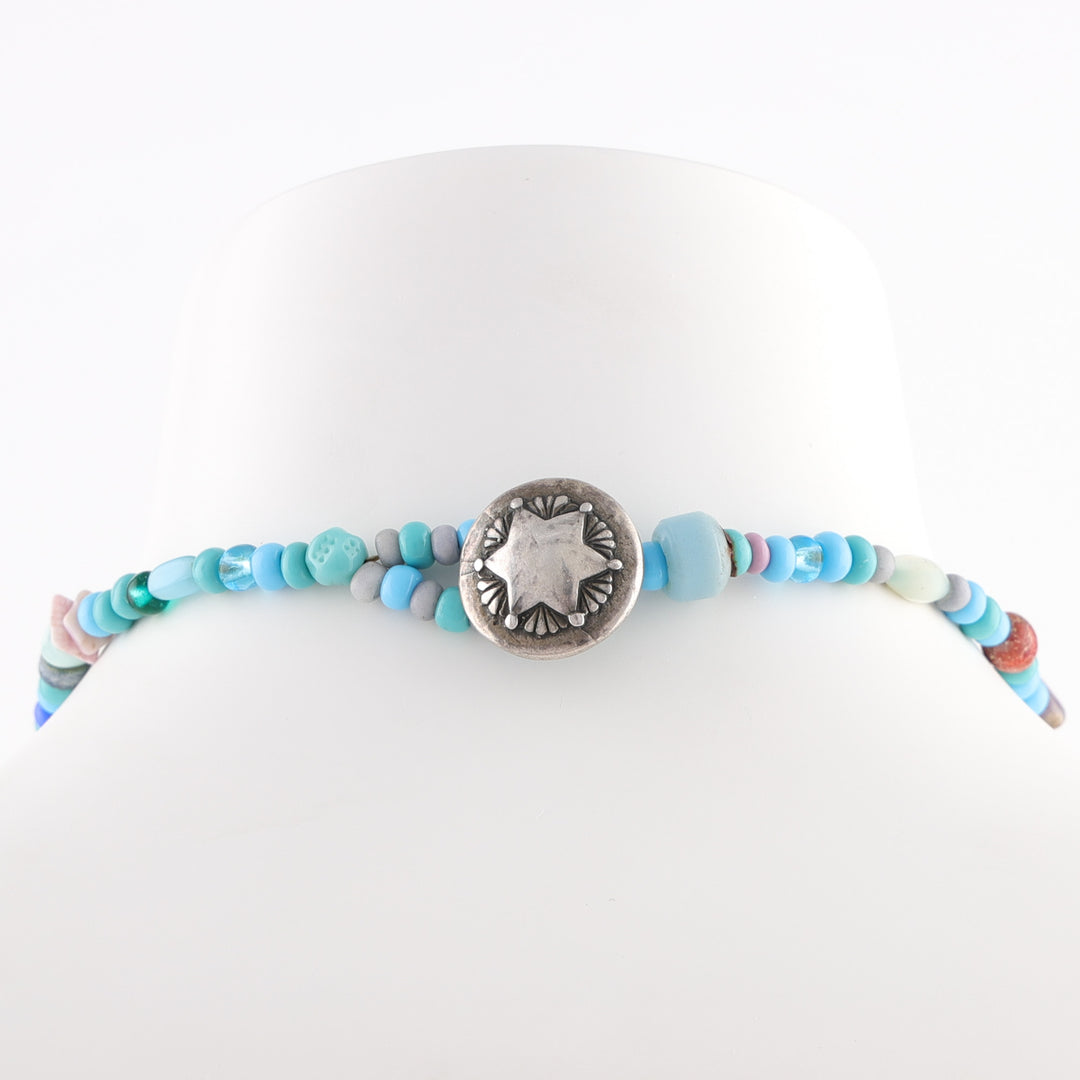Trade Bead Heart Necklace