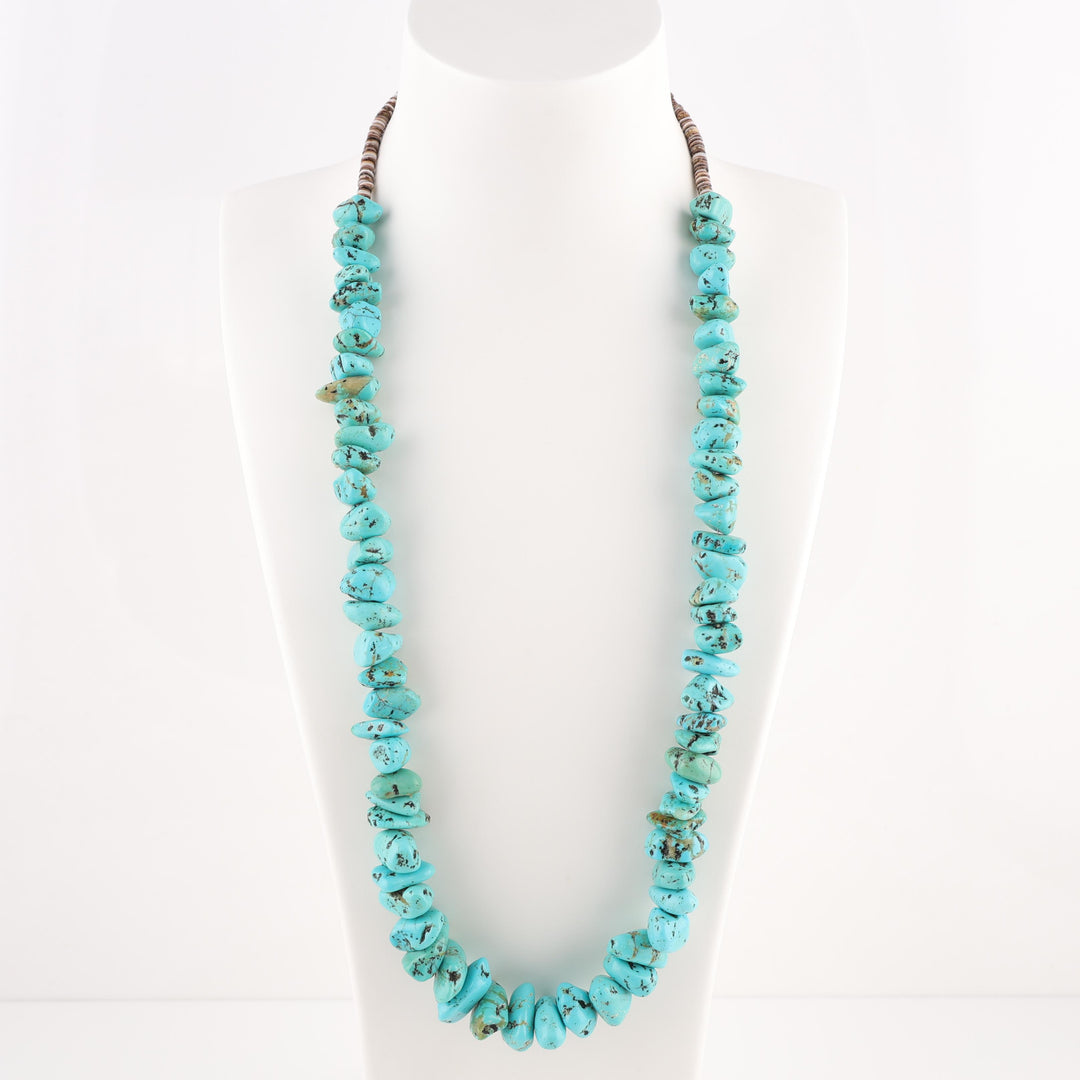 1970s Turquoise Nugget Necklace