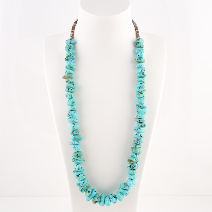 1970s Turquoise Nugget Necklace