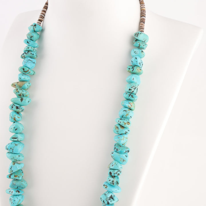 1970s Turquoise Nugget Necklace