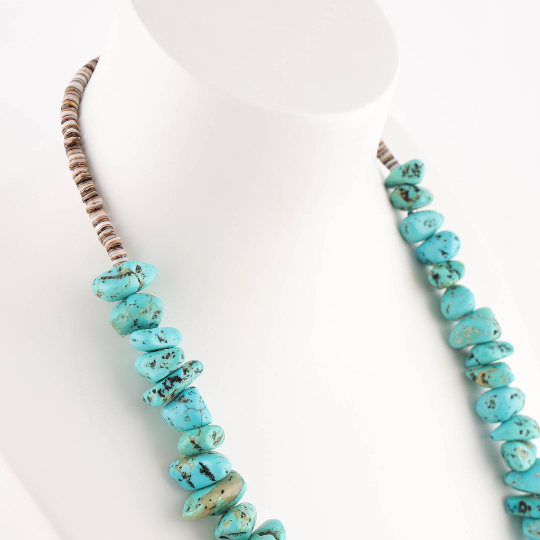 1970s Turquoise Nugget Necklace
