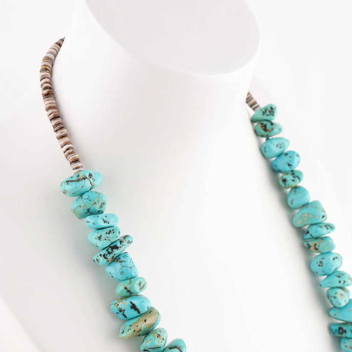 1970s Turquoise Nugget Necklace