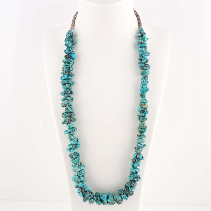 1970s Turquoise Nugget Necklace
