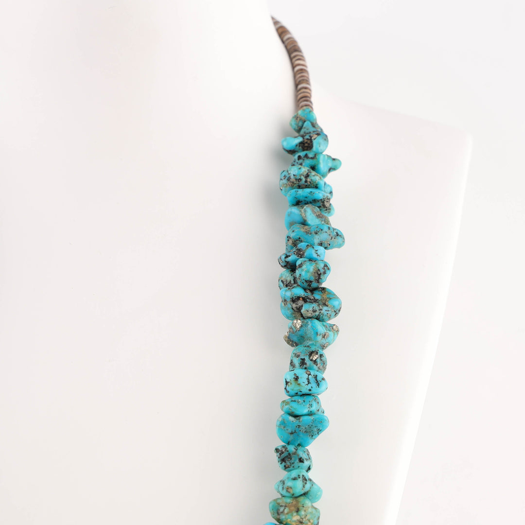 1970s Turquoise Nugget Necklace
