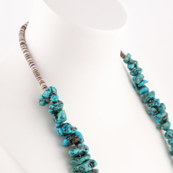 1970s Turquoise Nugget Necklace