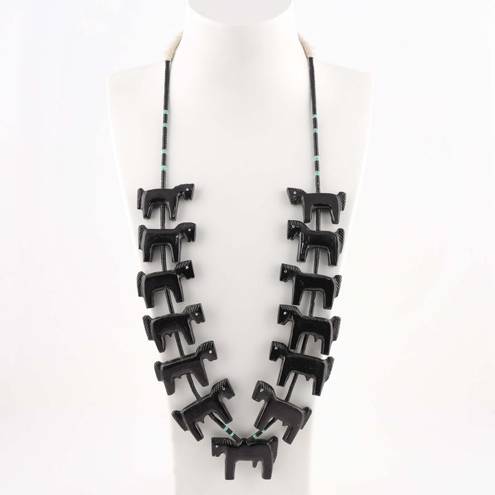 Onyx Horse Fetish Necklace