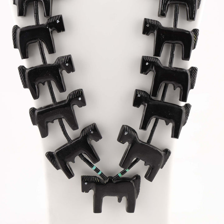 Onyx Horse Fetish Necklace