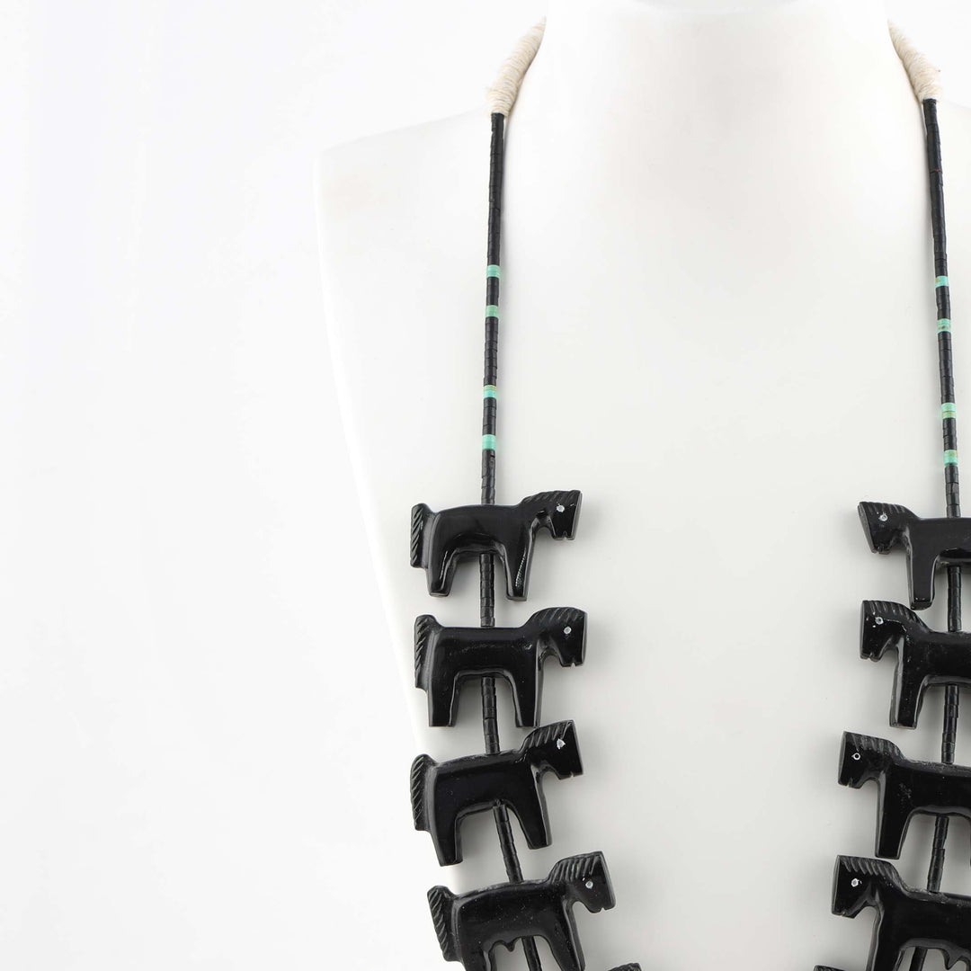 Onyx Horse Fetish Necklace