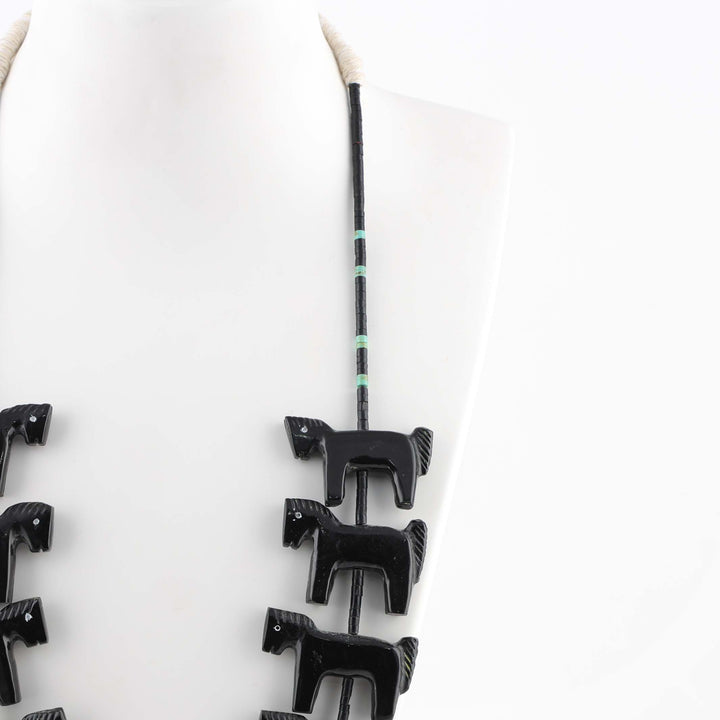 Onyx Horse Fetish Necklace