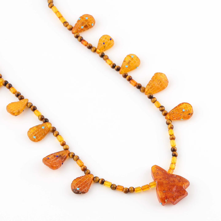 Amber Corn Maiden Necklace