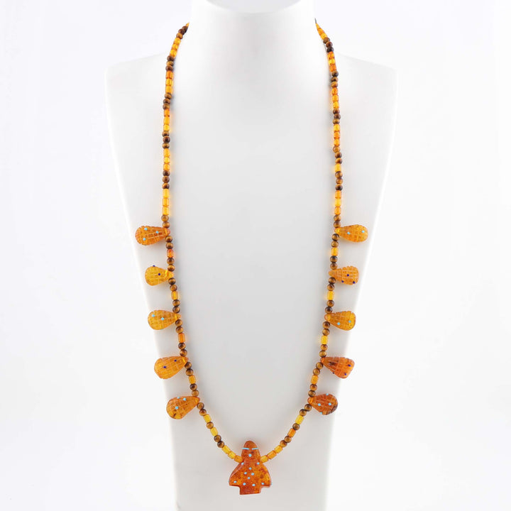 Amber Corn Maiden Necklace