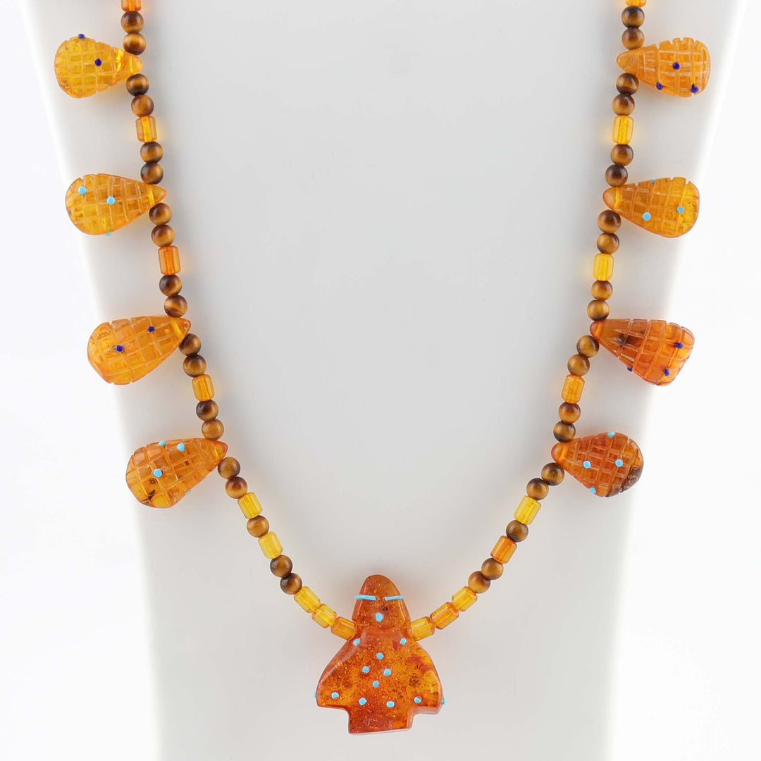 Amber Corn Maiden Necklace