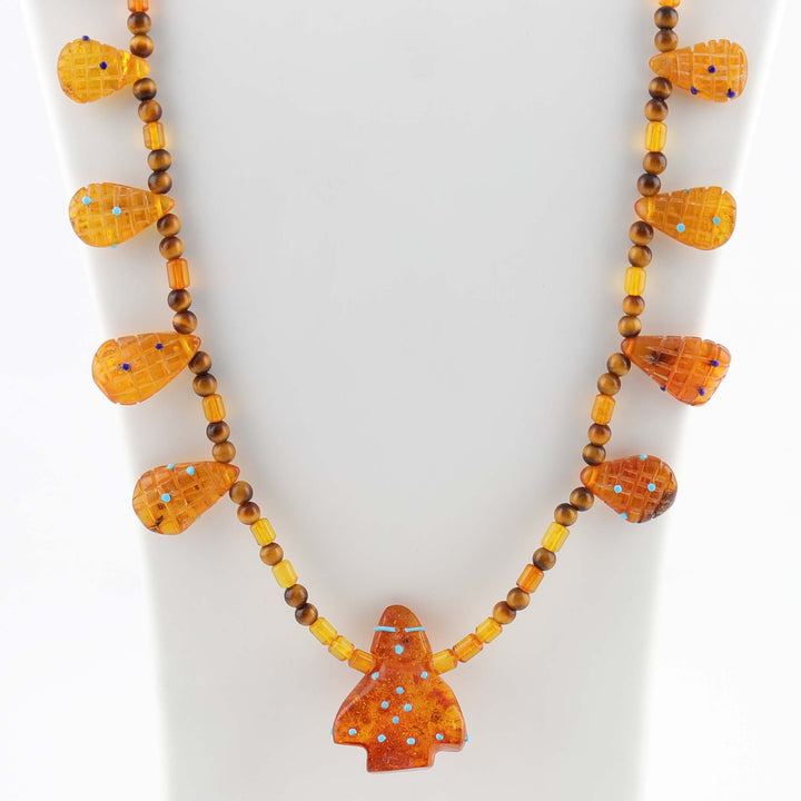 Amber Corn Maiden Necklace