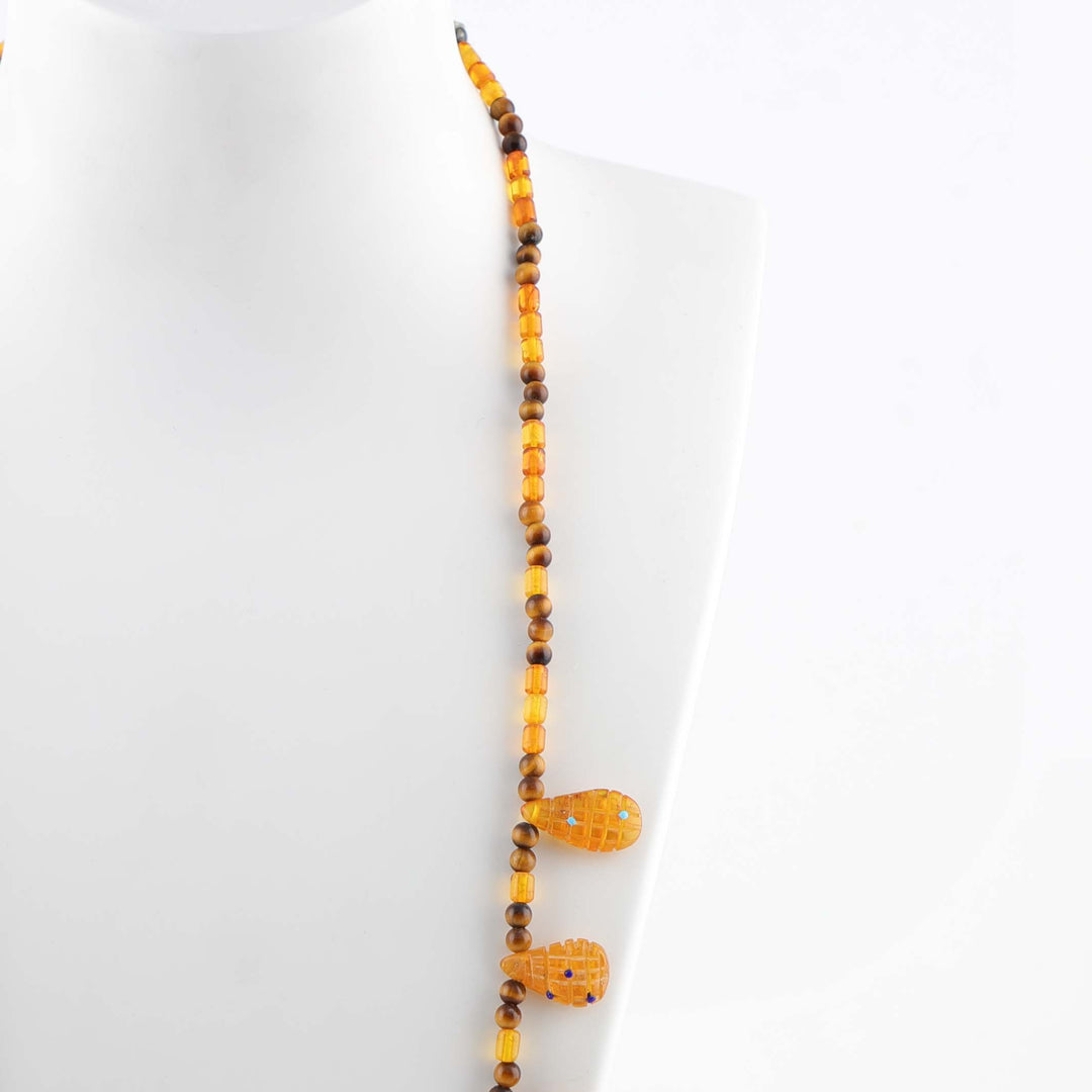 Amber Corn Maiden Necklace