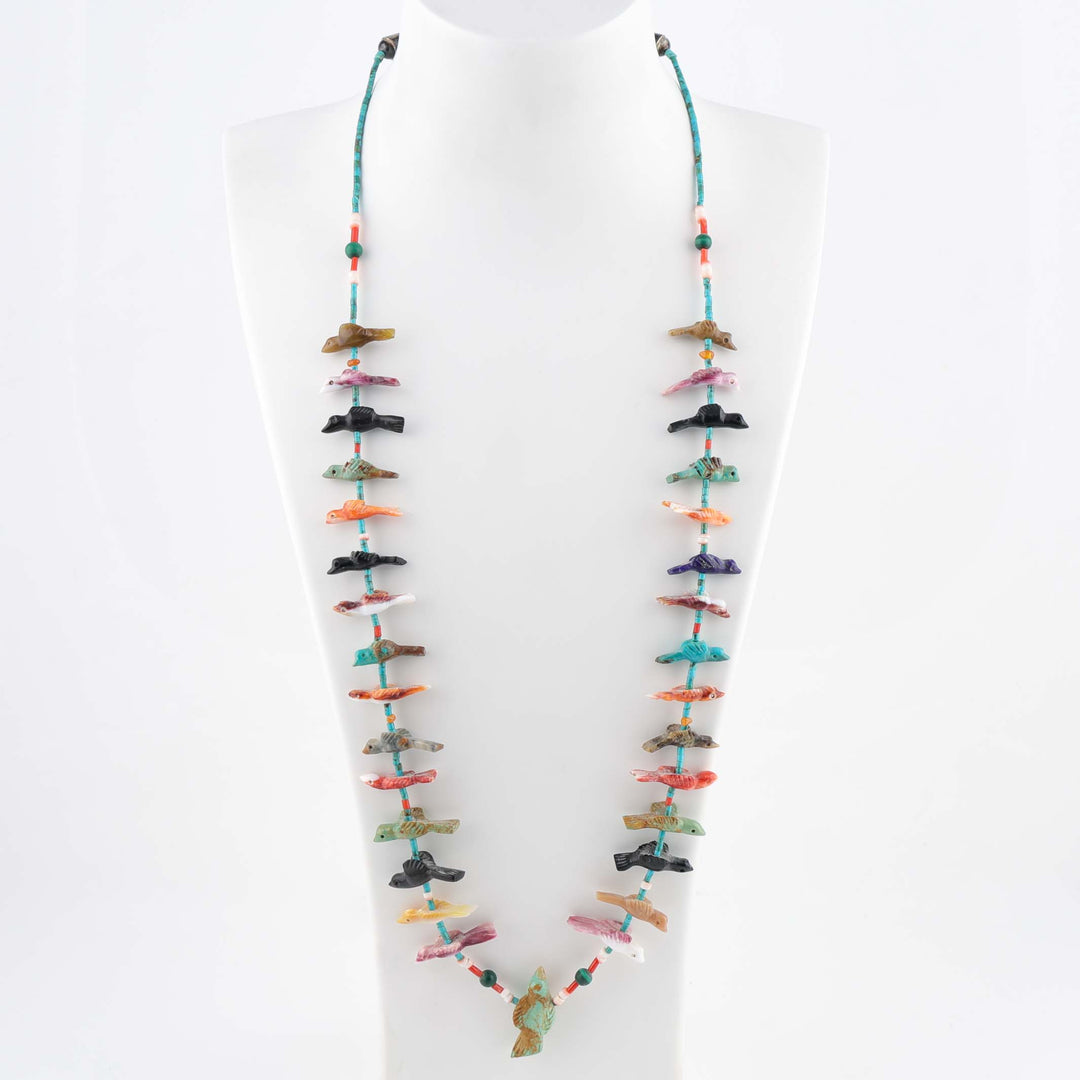 Colorful Zuni Fetish Necklace