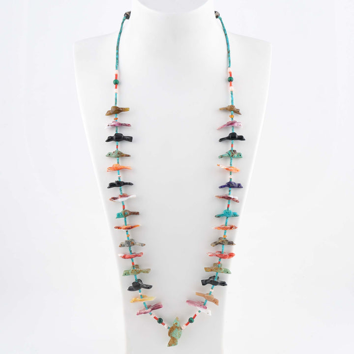 Colorful Zuni Fetish Necklace