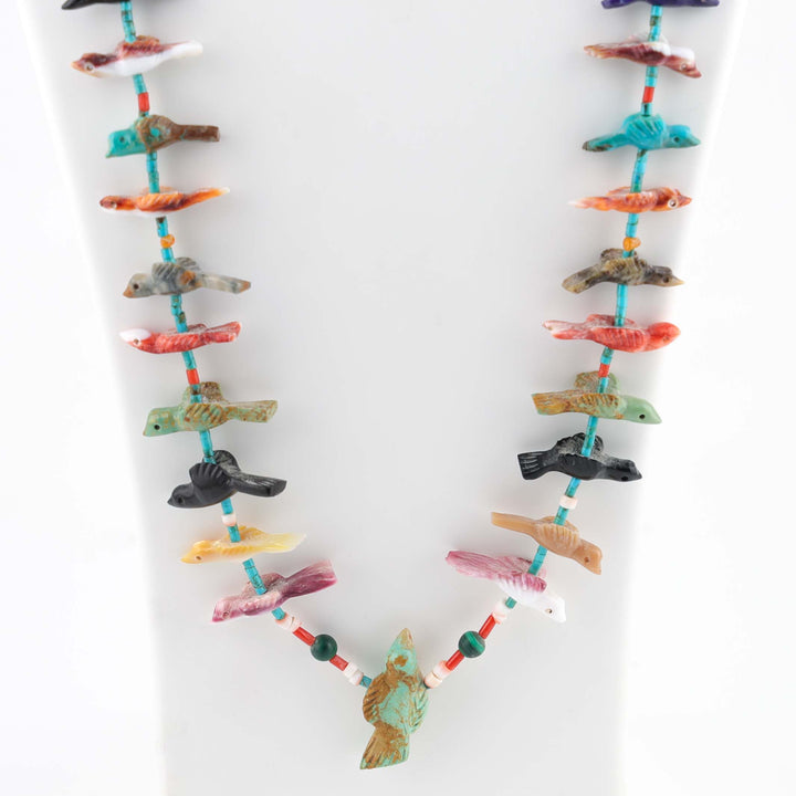 Colorful Zuni Fetish Necklace
