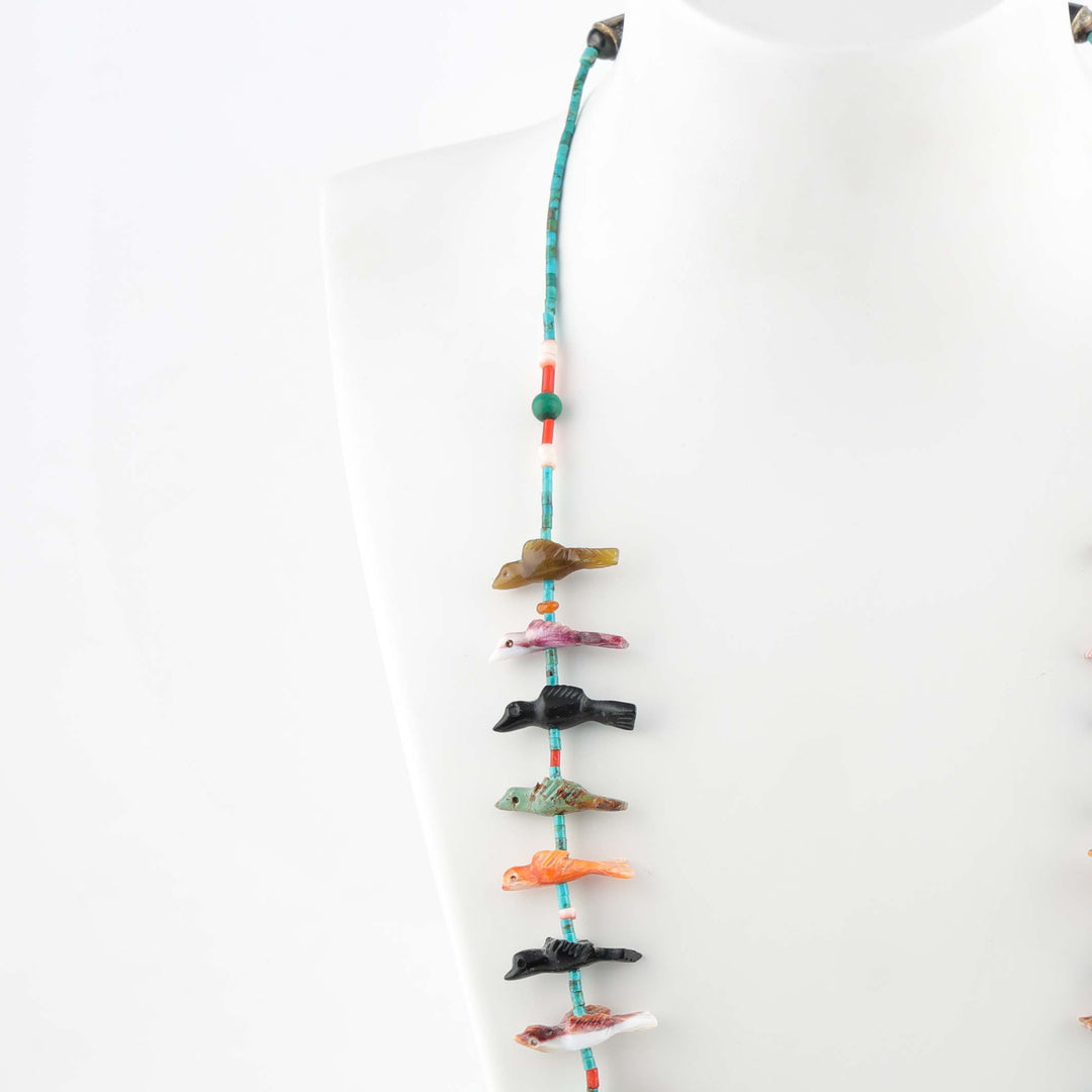 Colorful Zuni Fetish Necklace