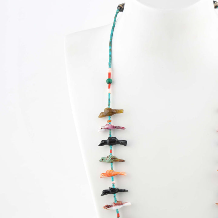 Colorful Zuni Fetish Necklace