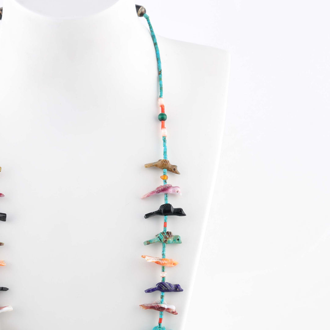 Colorful Zuni Fetish Necklace