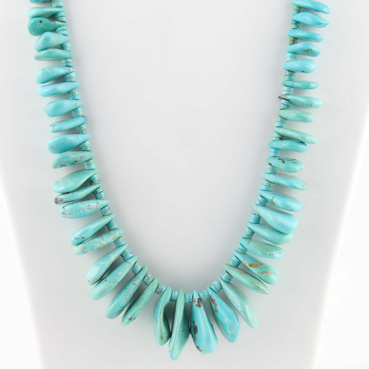 1980s Turquoise Tab Necklace