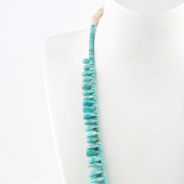1980s Turquoise Tab Necklace