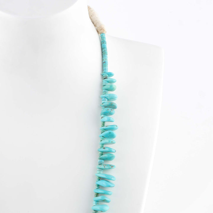 1980s Turquoise Tab Necklace