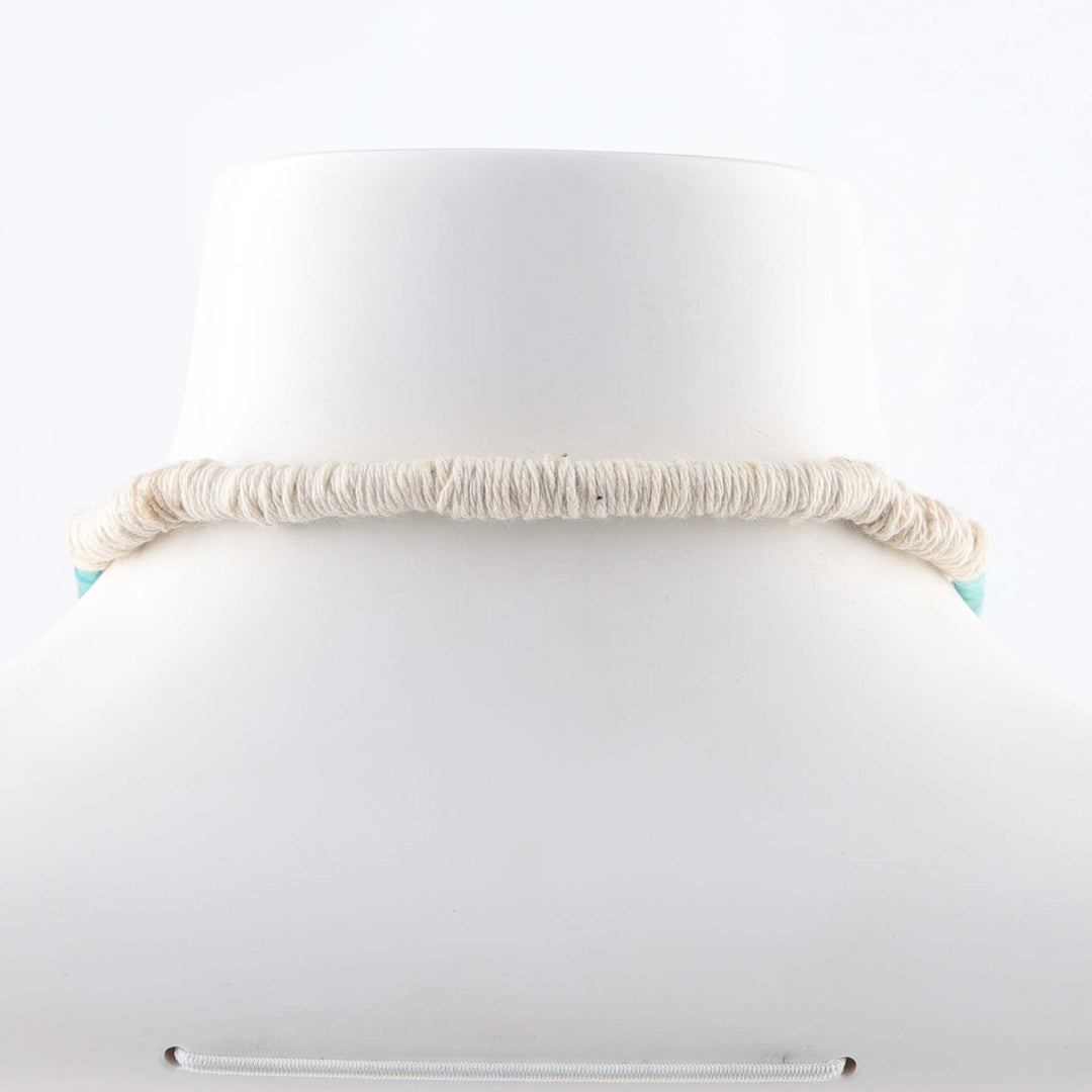 1980s Turquoise Tab Necklace