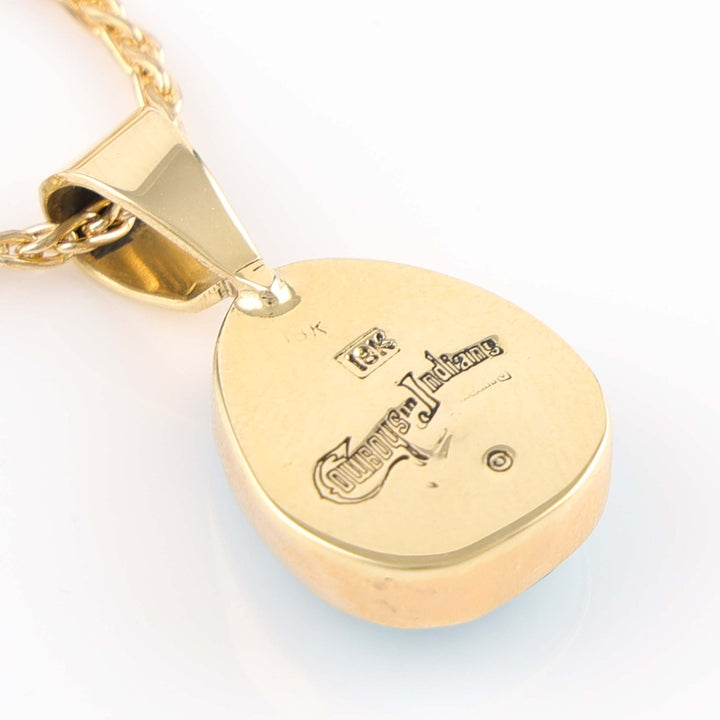 Gold and Turquoise Pendant