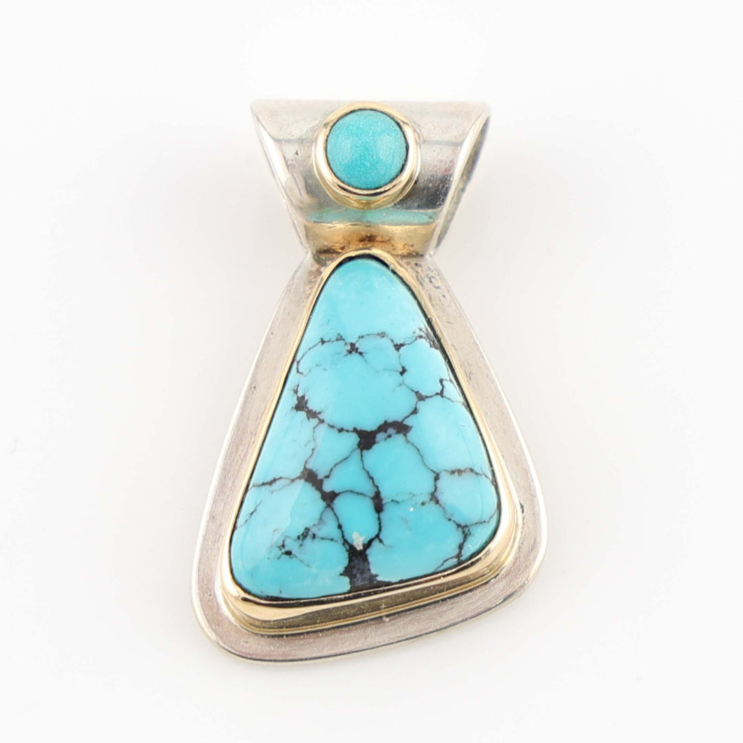 Turquoise and Gold Pendant